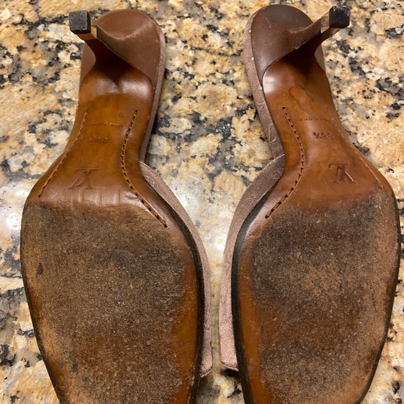 Louie Vuitton Heeled Sandals Size 38.5 - Picture 7 of 11